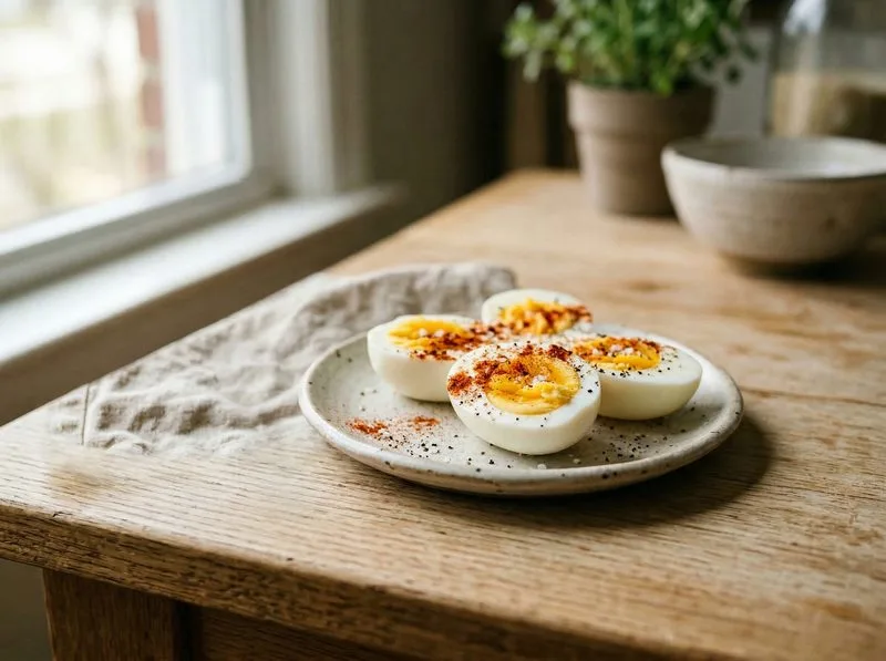 Paprika Hard Boiled Eggs