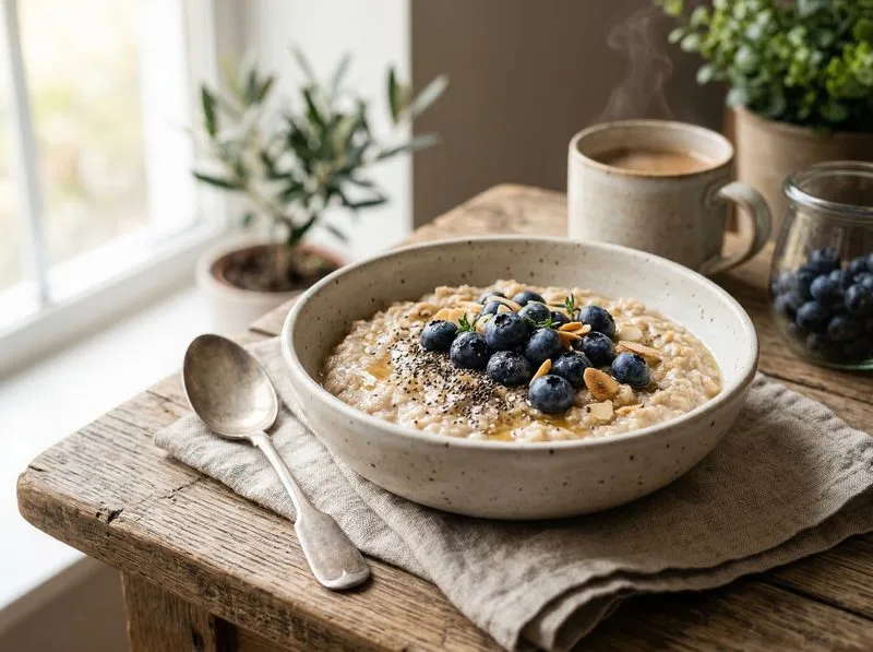 Protein Blueberry Porridge