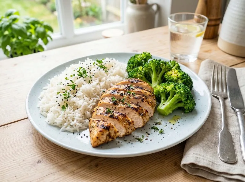 Grilled Chicken Broccoli Basmati Rice