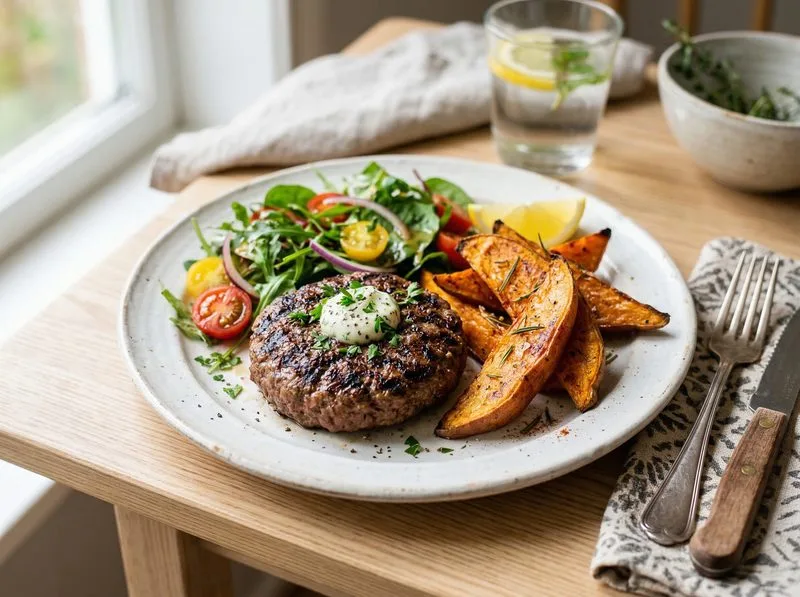 5% Lean Beef Patty with Sweet Potato