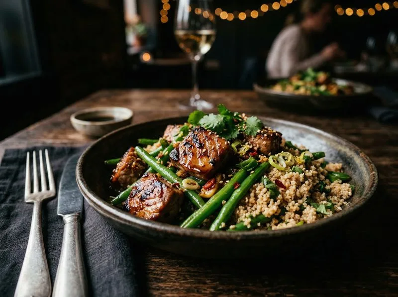 Wok stir-fried Chicken Broccoli Basmati rice